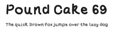 Pound Cake 69 by The Autumn Rabbit — Script Handwritten Font — thumbnail 1