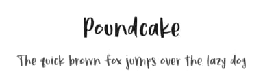Poundcake by Brittney Murphy Design — Script Handwritten Font — thumbnail 1