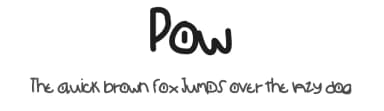 Pow by Des Gomez — Script Handwritten Font — thumbnail 1