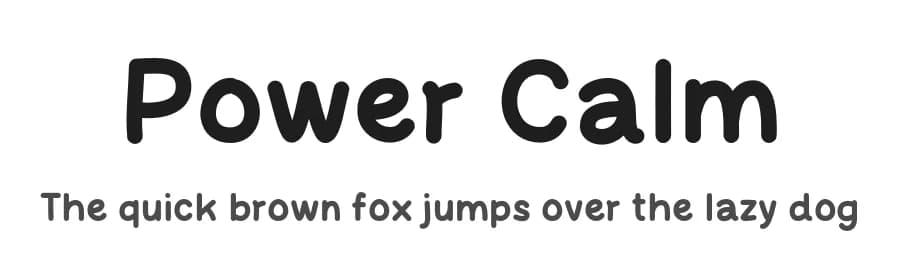 Power Calm by MJType — Script Handwritten Font