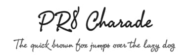 PR8 Charade by Digital PR8 — Script Handwritten Font — thumbnail 1