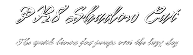 PR8 Shadow Cat by Digital PR8 — Script Handwritten Font