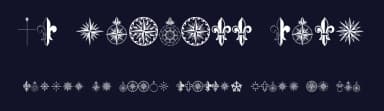 PR Compass Rose by Peter Rempel — Dingbats Font — thumbnail 2