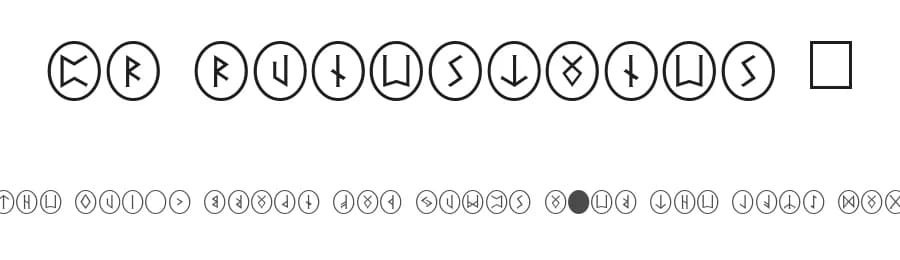 PR Runestones 2 by Peter Rempel — Dingbats Font