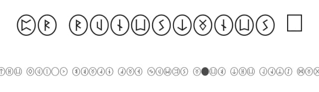 PR Runestones 2 by Peter Rempel — Dingbats Font