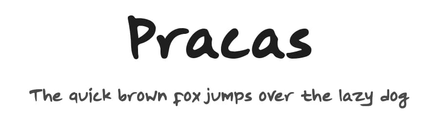 Pracas by Pracas Upreti — Script Handwritten Font