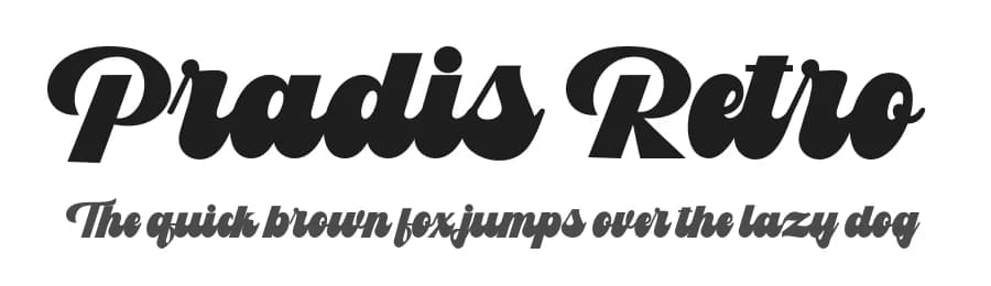 Pradis Retro by LetterFreshStudio — Script Handwritten Font