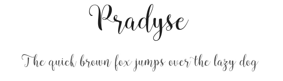 Pradyse by Ianmikraz — Script Handwritten Font