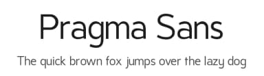 Pragma Sans by Steve Gardner — Sans Serif Font — thumbnail 1