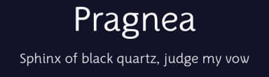 Pragnea by Muhammad Hastian — Sans Serif Font — thumbnail 2