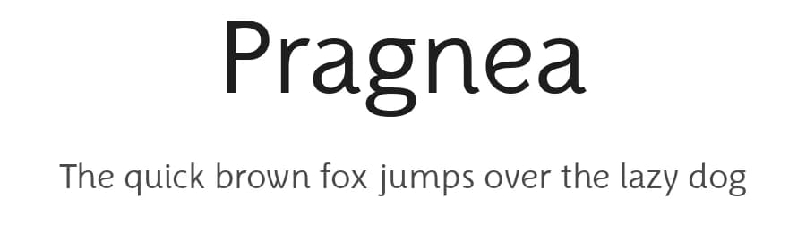 Pragnea by Muhammad Hastian — Sans Serif Font