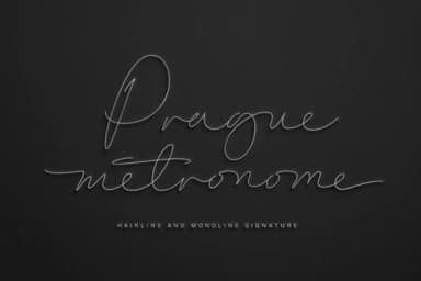 Prague Metronome Font by 38.lineart — Script Handwritten Font — thumbnail 1