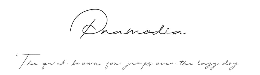 Pramodia by Faldy Kudo — Script Handwritten Font