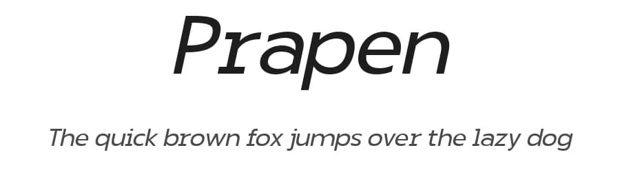 Prapen by TypeClassHeroes — Sans Serif Font