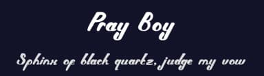 Pray Boy by weknow — Script Handwritten Font — thumbnail 2
