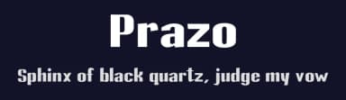 Prazo by Marco Antonio Ramirez Murga — Sans Serif Font — thumbnail 2
