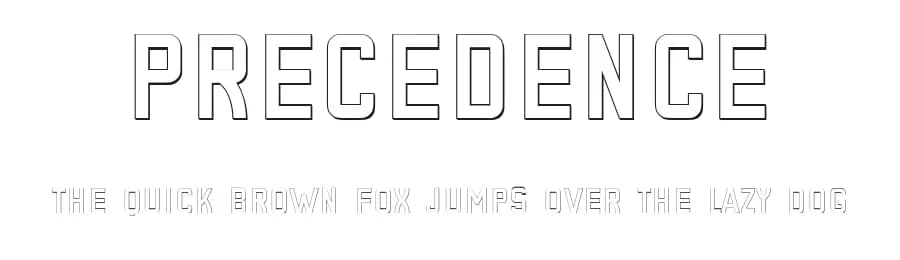 Precedence by Vladimir Nikolic — Sans Serif Font