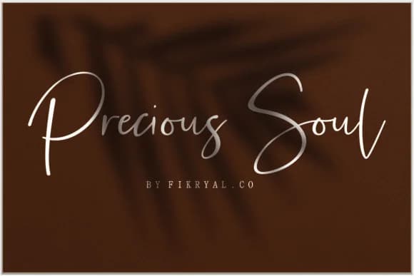 Precious Soul Font by Fikryal Studio — Script Handwritten Font