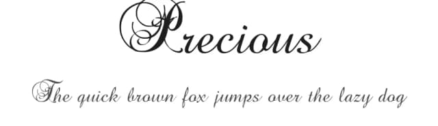 Precious by Bolt Cutter Design-Industrial Strength — Script Handwritten Font