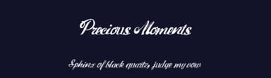 Precious Moments by Xerographer Fonts — Script Handwritten Font — thumbnail 2