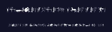 Prehistoric Paintings by Woodcutter — Dingbats Font — thumbnail 2