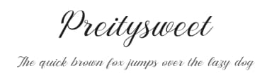 Preitysweet by Brithos Type — Script Handwritten Font — thumbnail 1
