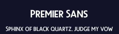 Premier Sans by Twicolabs Fontdation — Sans Serif Font — thumbnail 2