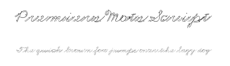 Premiers Mots Script — Script Handwritten Font