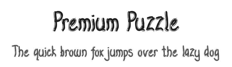 Premium Puzzle by Febryl Arully — Script Handwritten Font