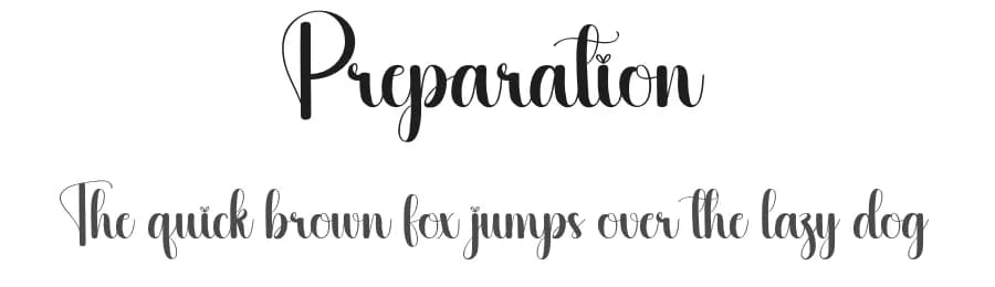 Preparation by Scratchones — Script Handwritten Font