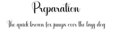 Preparation by Scratchones — Script Handwritten Font — thumbnail 1