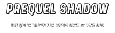 Prequel Shadow by Shaped Fonts — Sans Serif Font — thumbnail 1