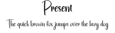 Present by Scratchones — Script Handwritten Font — thumbnail 1