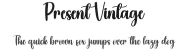 Present Vintage by Scratchones — Script Handwritten Font — thumbnail 1