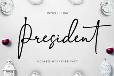 President Font by Stellar Studio — Script Handwritten Font — thumbnail 1
