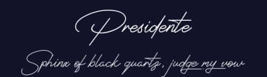 Presidente by Typeline Studio — Script Handwritten Font — thumbnail 2