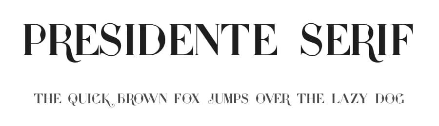 Presidente Serif by Typeline Studio — Sans Serif Font