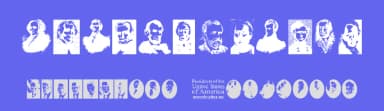 Presidents of the United States of America by Woodcutter — Dingbats Font — thumbnail 3
