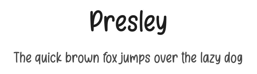 Presley by Nirmala Creative — Script Handwritten Font