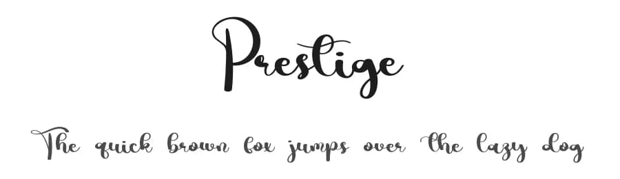 Prestige by Erik Studio — Script Handwritten Font