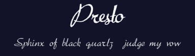 Presto by Intellecta Design — Script Handwritten Font — thumbnail 2