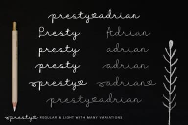 Presty Font by Delafa — Script Handwritten Font — thumbnail 2