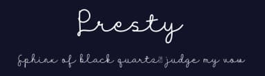 Presty by Delafa Design — Script Handwritten Font — thumbnail 2