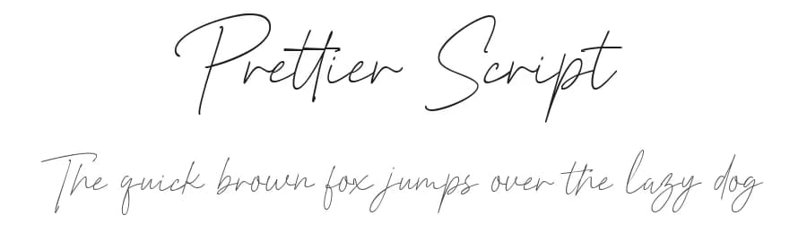 Prettier Script by 50Fox Studio — Script Handwritten Font — preview 1