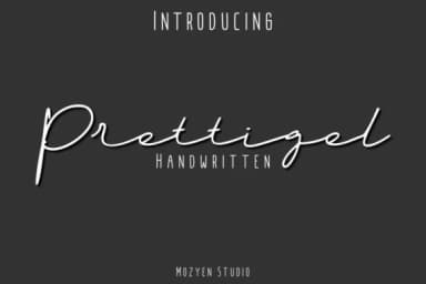 Prettigel Font by Mozyen Studio — Script Handwritten Font — thumbnail 1