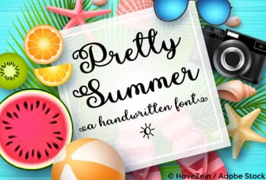 Pretty Summer Font by Misti — Script Handwritten Font — thumbnail 1