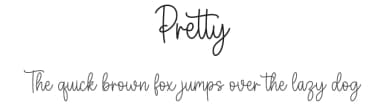 Pretty by Graphix Line Studio — Script Handwritten Font — thumbnail 1