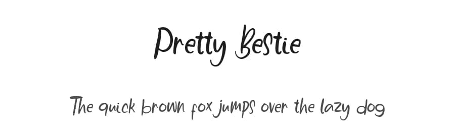 Pretty Bestie by Typetemp Studio — Script Handwritten Font