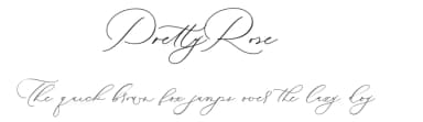 Pretty Rose by Four Lines — Script Handwritten Font — thumbnail 1