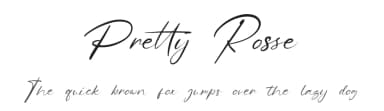 Pretty Rosse by The Ocean Studio - Laire Banyu Sandi Pawenang — Script Handwritten Font — thumbnail 1